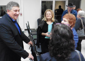 Mingling after the TheWGroup Trends in Publishing panel for writers.